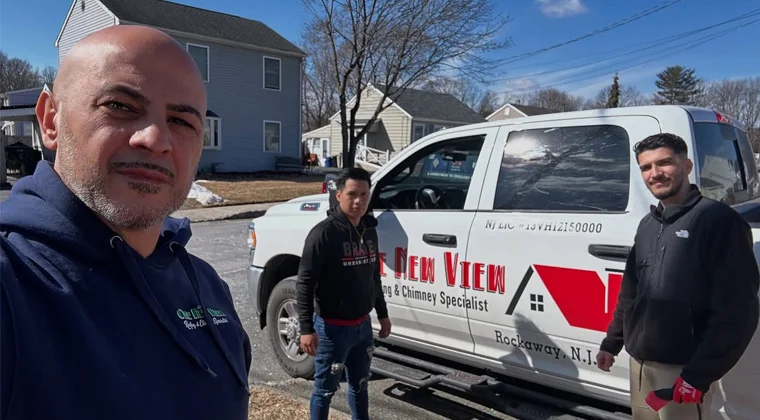 Roof repair work by 1 New View Construction