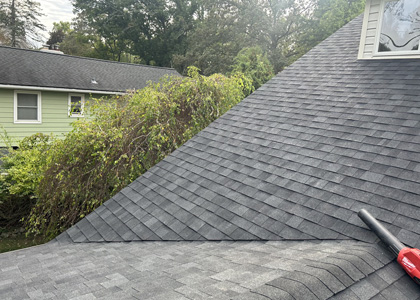 Residential asphalt shingle roof replacement in Hackensack New Jersey