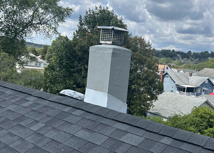 Chimney leak repair and chimney flashing restoration in Fort Lee New Jersey
