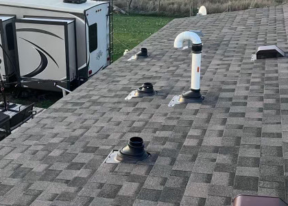 Roof vent pipe flashing and leak repair in Paramus New Jersey