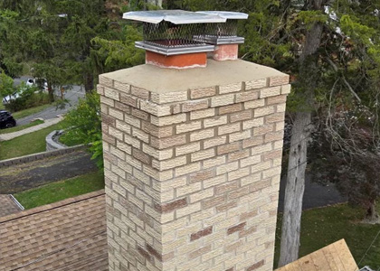 Brick chimney masonry repair and restoration in Oradell New Jersey