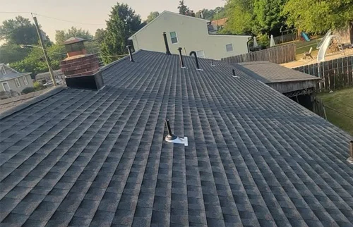 Completed roofing project
